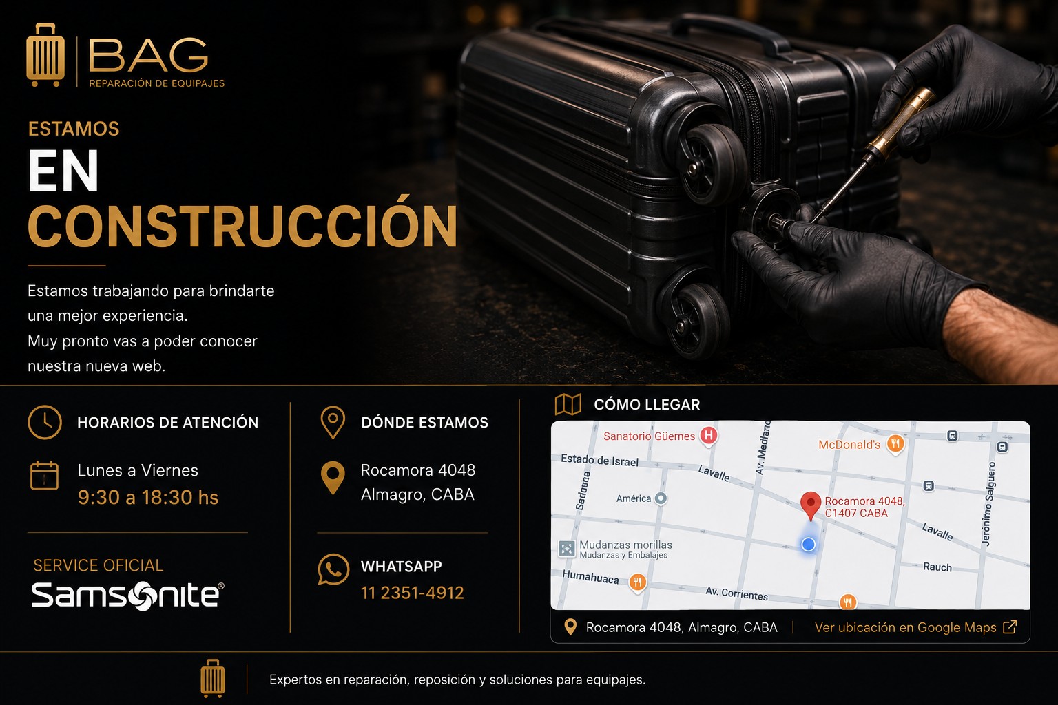 Bagservice en construcción